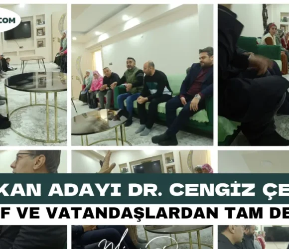 BAŞKAN ADAYI DR. CENGİZ ÇELİK Ak Parti Doğubayazıt Belediye Başkan adayı Cengiz Çelik ilçedeki esnaf ve vatandaşlarla bir araya gelerek 