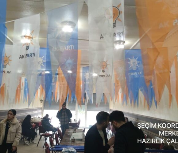 Ak Parti Doğubayazıt seçim koordinasyon merkezi acılış çalışmaları tüm hızıyla devam ediyor.